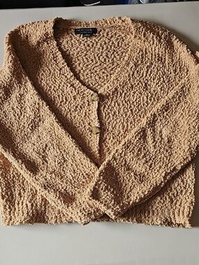 Sanctuary Chunky Knit Button-Front Cardigan in Tan 5BIN B49